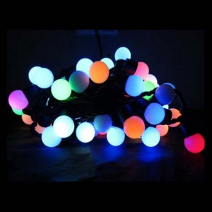 LED-pallo merkkivalot Väri joulupallo merkkivalot Koristeelliset valot